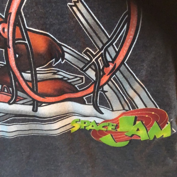 COPY - Space Jam Slammin Taz Shirt Med Gray Size Medium - Picture 2 of 7
